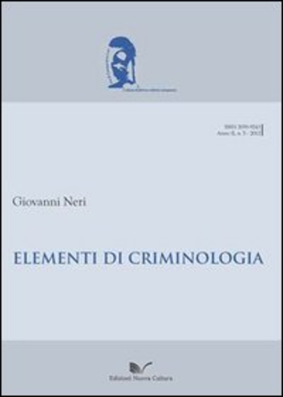 Elementi di criminologia