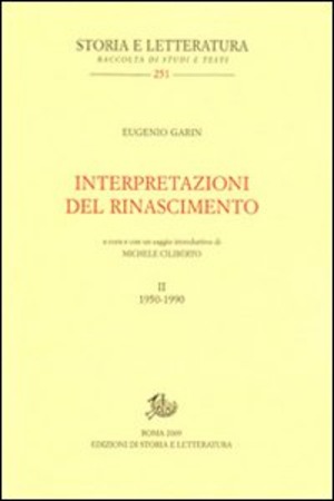 Interpretazioni del Rinascimento (1950-1990)