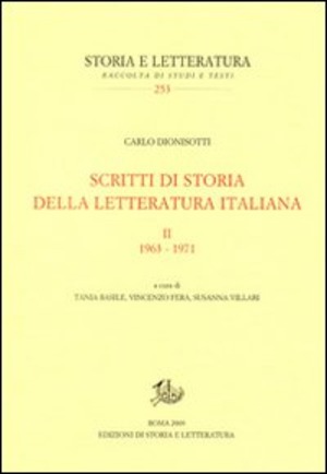 Scritti di storia della letteratura italiana