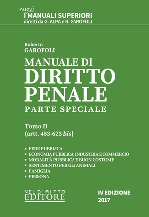 Manuale di diritto penale. Parte speciale