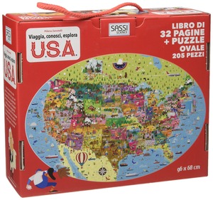 USA. Viaggia, conosci, esplora. Libro puzzle. Ediz. a colori. Con puzzle