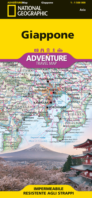 Giappone. National Geographic Adventure Travel Map