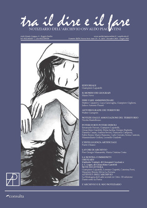 Tra il dire e il fare. Notiziario dell'Archivio Osvaldo Piacentini (2025). Ediz. speciale