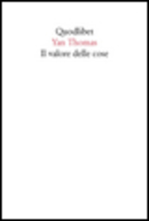 Il valore delle cose