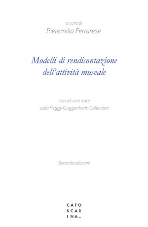 Modelli di rendicontazione dell'attività museale