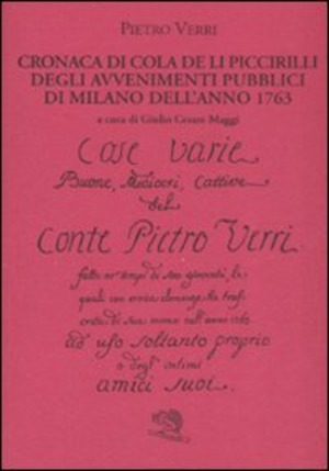 Cronaca di Cola de li Piccirilli degli avvenimenti pubblici di Milano dell'anno 1763