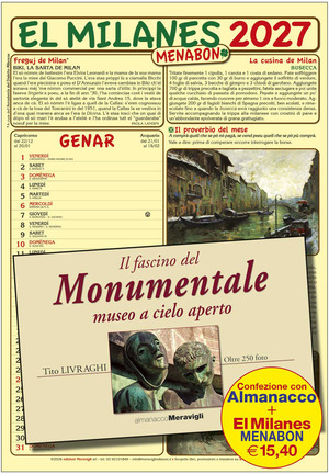 El Milanes Menabon 2027. Con Almanacco milanese 2027