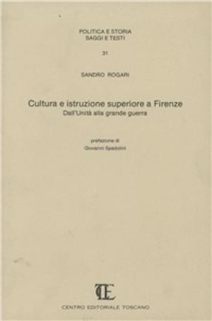 Cultura e istruzione superiore a Firenze, dall'Unità alla grande guerra
