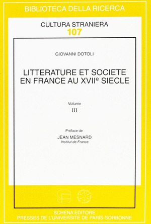 Litterature et societé en France au XVII/e siècle