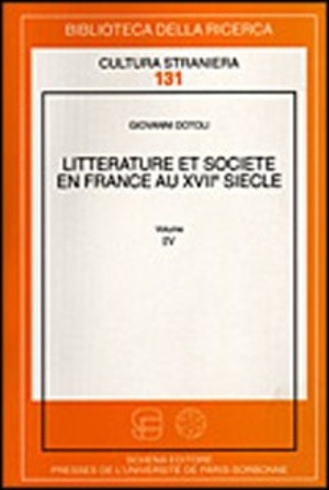 Litterature et societé en France au XVII siècle