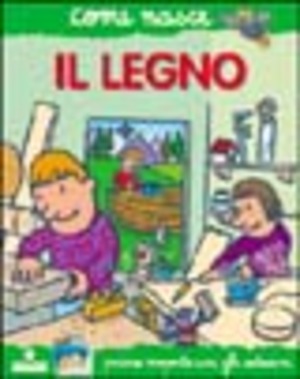 Il legno. Con adesivi