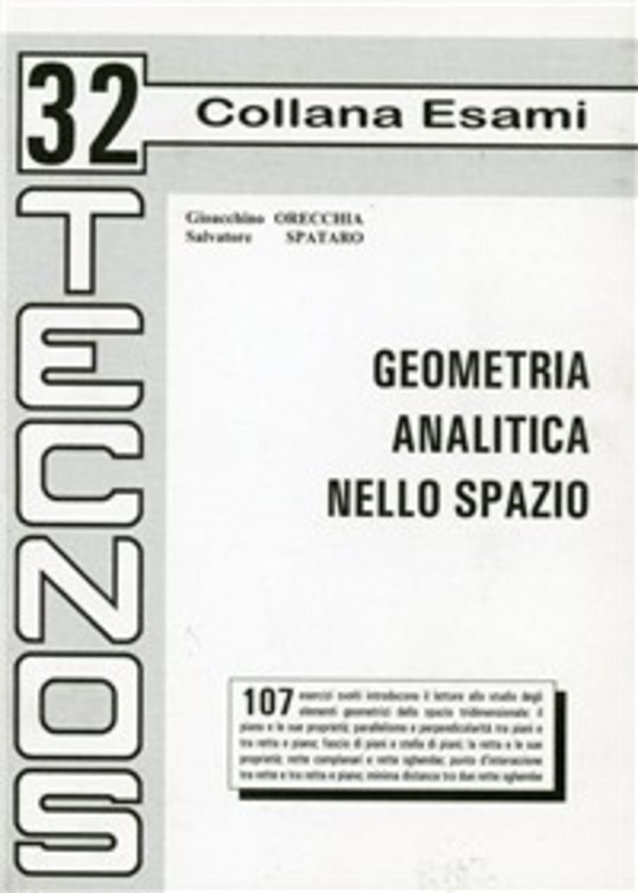 Geometria analitica nello spazio. Esercizi