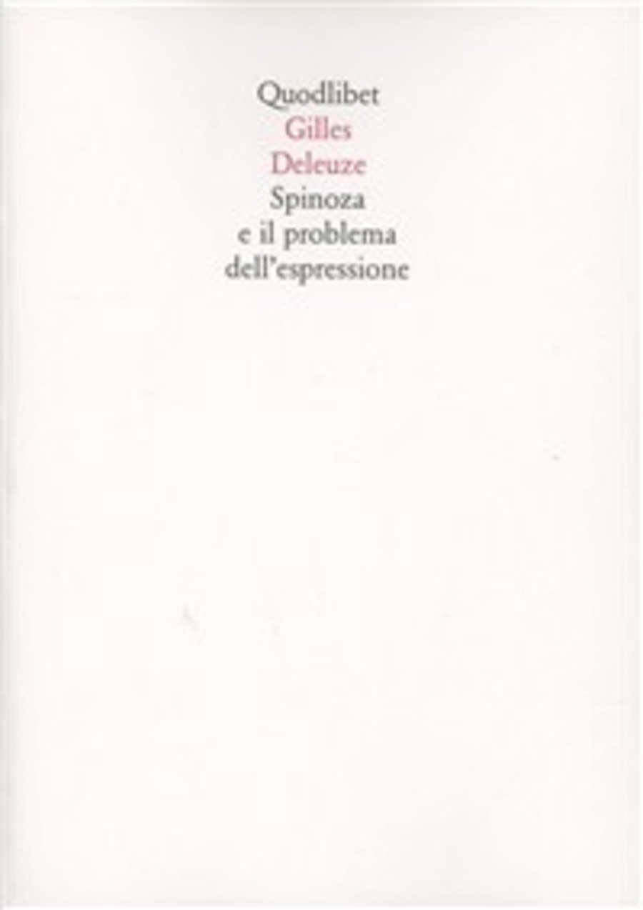 Spinoza e il problema dell'espressione