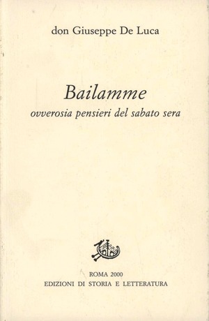 Bailamme. Ovverosia pensieri del sabato sera