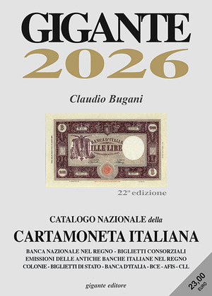 Gigante 2026. Catalogo nazionale della cartamoneta italiana