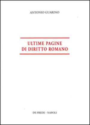 Ultime pagine di diritto romano