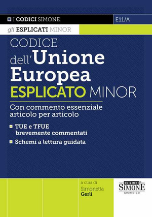 Codice dell'Unione Europea esplicato Minor. Con commento essenziale articolo per articolo