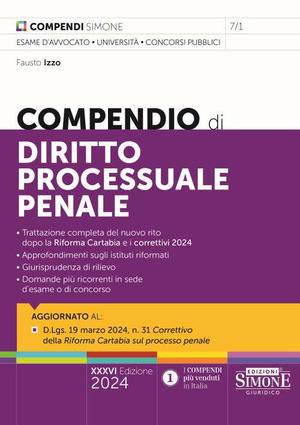 Compendio di diritto processuale penale