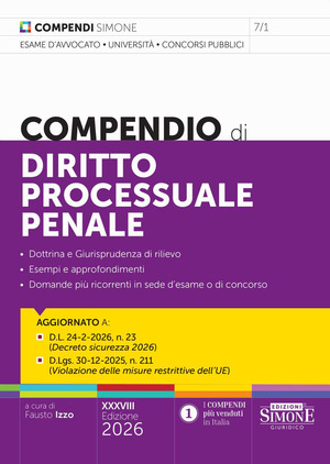 Compendio di diritto processuale penale
