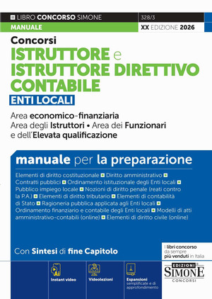 Concorsi istruttore e istruttore direttivo contabile. Manuale per la preparazione. Con Instant video. Con espansioni semplificate e di approfondimento. Con videolezioni