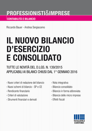 Il bilancio d'esercizio e consolidato