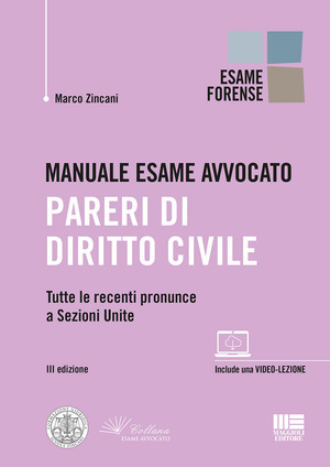 Manuale esame avvocato. Pareri di diritto civile. Con Contenuto digitale per accesso online