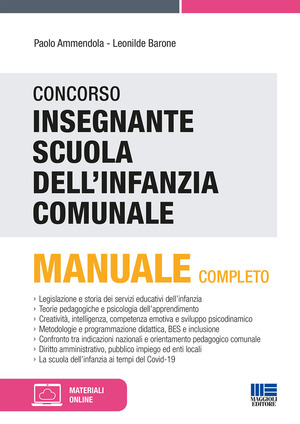 Concorso Insegnante Scuola dell’infanzia comunale. Con espansione online