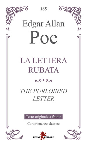 La lettera rubata. Testo inglese a fronte