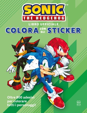 Sonic The Hedgehog. Colora con gli sticker