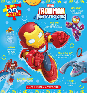 Iron Man. Gioca e impara a conoscerli. Libro maxi puzzle. Ediz. a colori