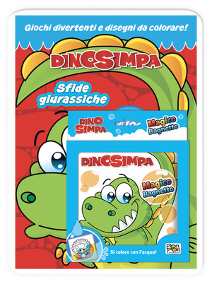Sfide giurassiche-Magico bagnetto. Dinosimpa. Activity book. Ediz. a colori