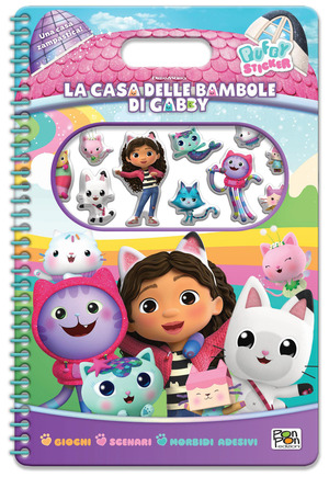 Una casa zampastica. La casa delle bambole di Gabby. Puffy sticker. Ediz. a colori. Ediz. a spirale. Con Adesivi
