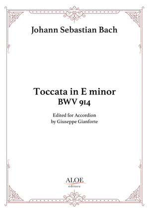 Toccata in E Minor BWV 914. Edited For Accordion