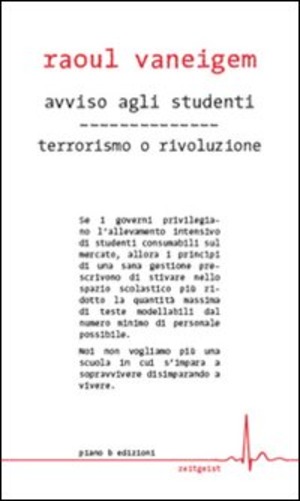 Avviso agli studenti-Terrorismo o rivoluzione