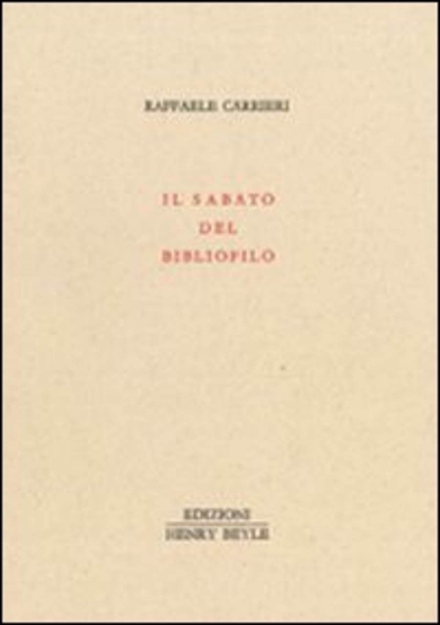 Il sabato del bibliofilo