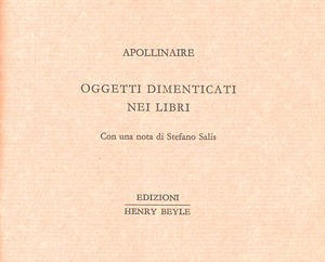Oggetti dimenticati nei libri. Ediz. numerata
