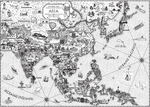 Asia. Coloring maps