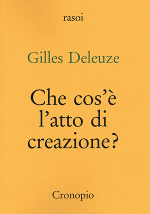 Che cos'è l'atto di creazione?