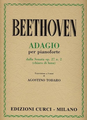 Adagio per pianoforte dalla Sonata op. 27 n. 2 (chiaro di luna). Trascrizione a 4 mani