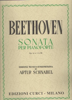 Sonata Op. 14, n. 1 in Mi. Per pianoforte. Spartito