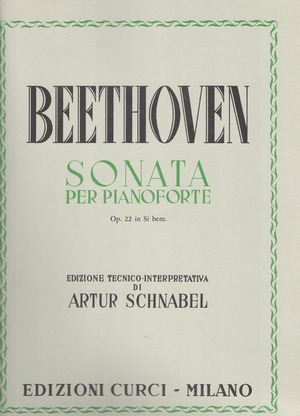 Sonata Op. 22 in Sib. Per pianoforte. Spartito