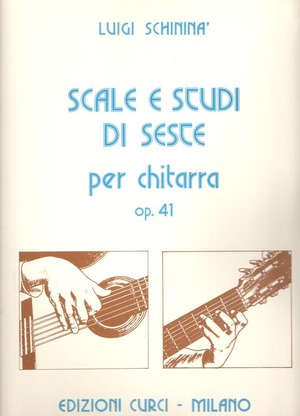 Scale e studi di seste Op. 41. Per chitarra. Spartito