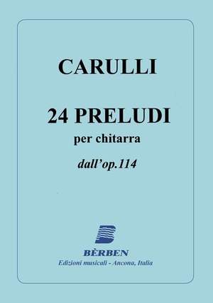 Ventiquattro preludi dall'op 114 per chitarra. Spartito