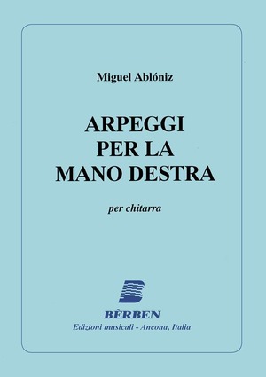 Arpeggi per la mano destra. Spartito