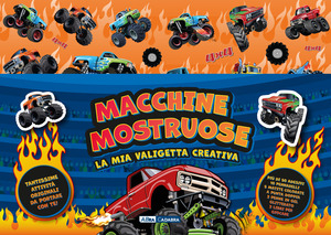 Macchine mostruose. La mia valigetta creativa. Ediz. illustrata. Con pennarelli, matite, penne gel. Con Adesivi