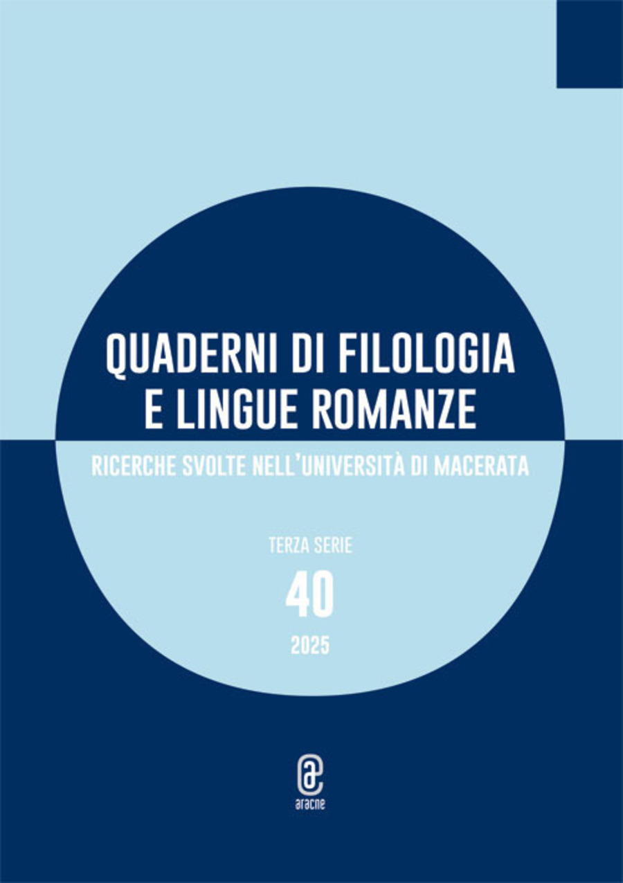 Quaderni di filologia e lingue romanze. Ricerche svolte nell'Università di Macerata (2025)