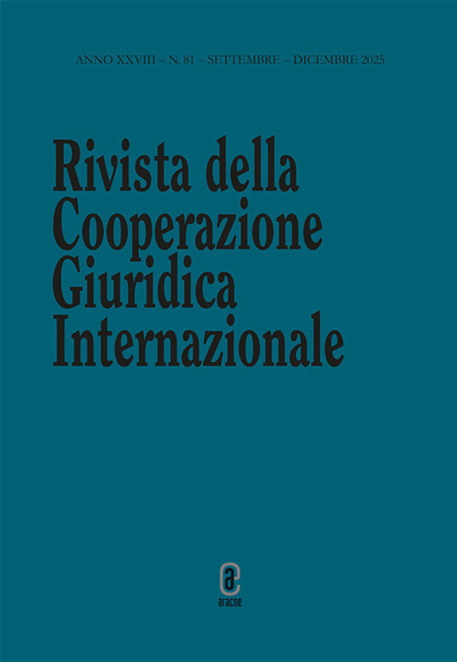 Rivista della Cooperazione Giuridica Internazionale (2025)