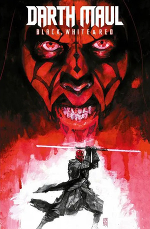 Darth Maul. Black, white & red