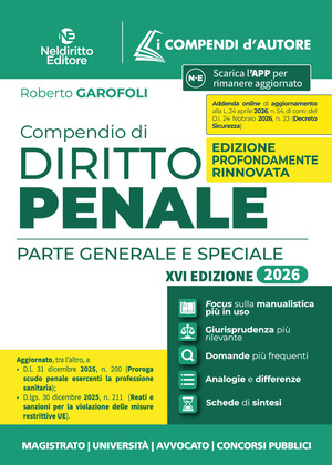 Compendio di diritto penale 2026
