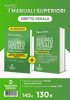 Manuale superiore di diritto penale 2024-2025